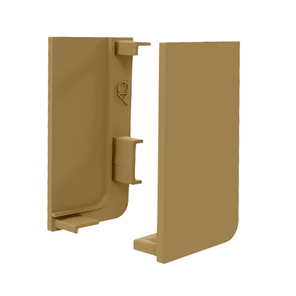 Заглушка глухая правая для горизонт. L-образного профиля AQ Gola-X золото