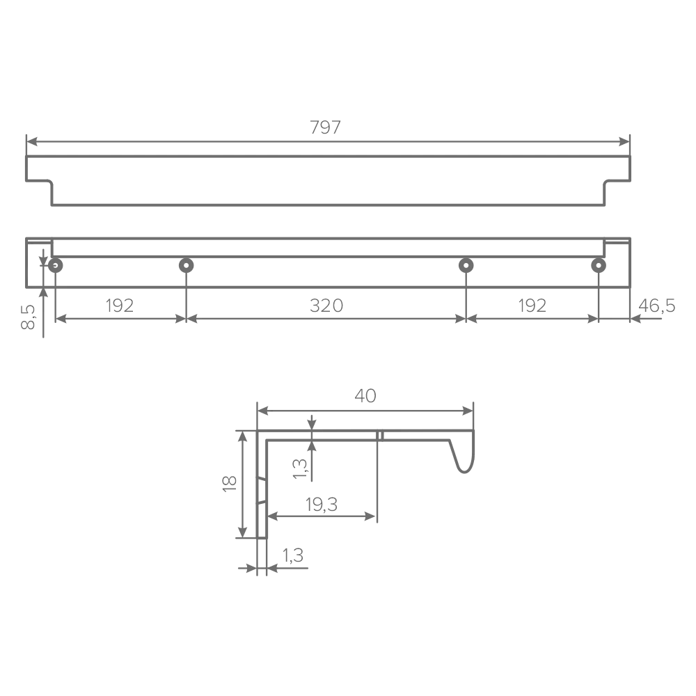 Ручка AQ ROSSO С=704 черный матовый