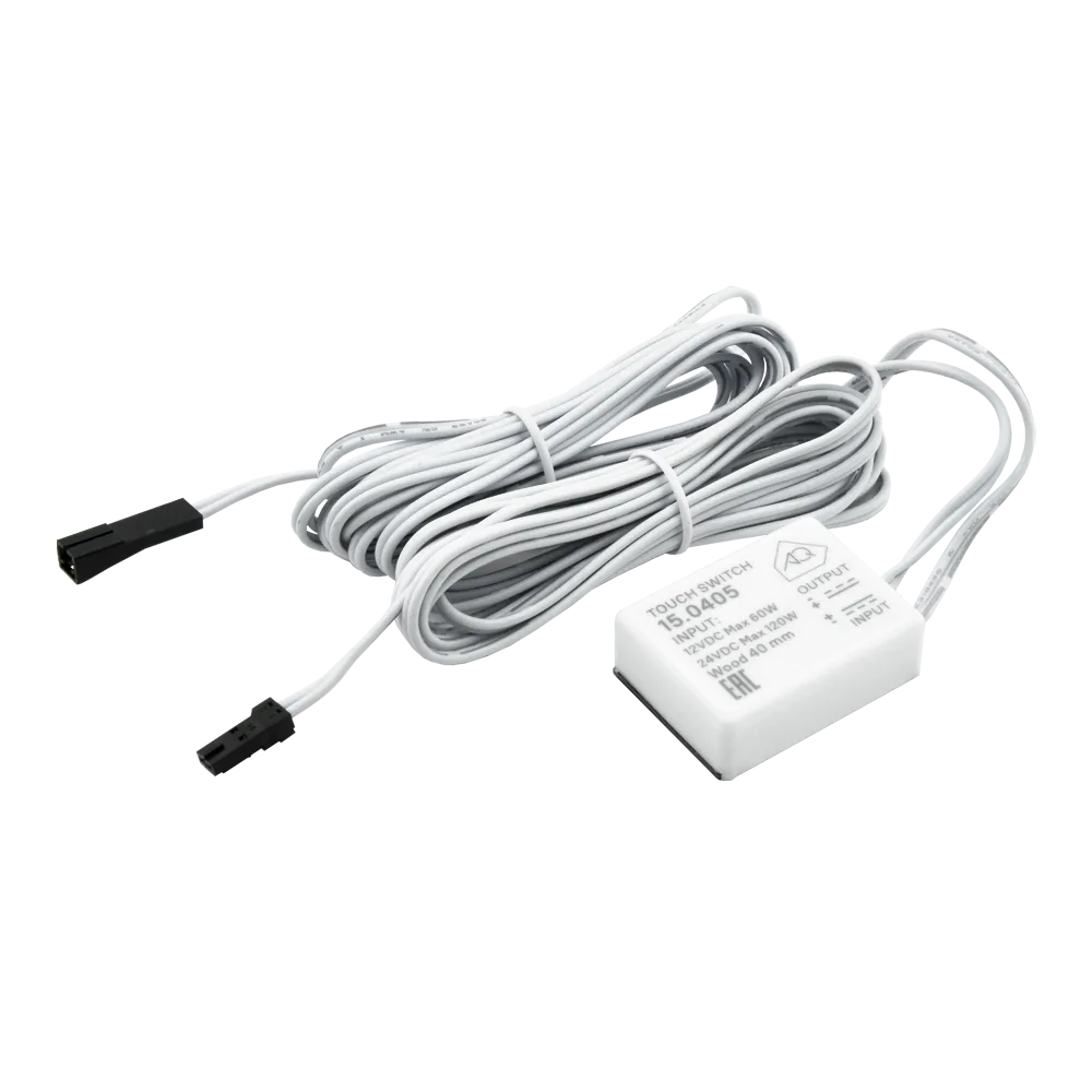 Выключатель AQ SWITCH сенсорный контактный с диммером 12/24V 60/120W (под столешницу)