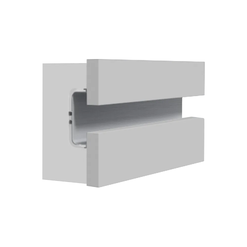 Профиль горизонтальный AQ Gola-X С-формы 5000 мм белый глянец