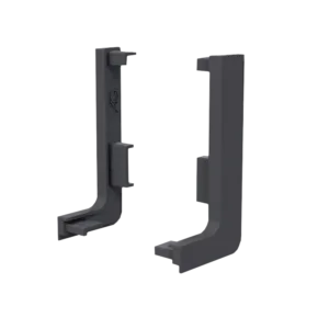 Заглушка контурная левая для горизонт. L-образного профиля AQ Gola-X черный графит