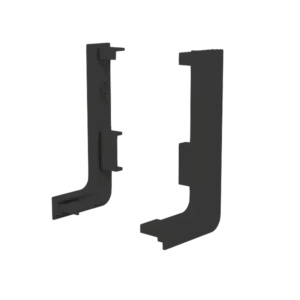 Заглушка контурная левая для горизонт. L-образного профиля AQ Gola-X черный