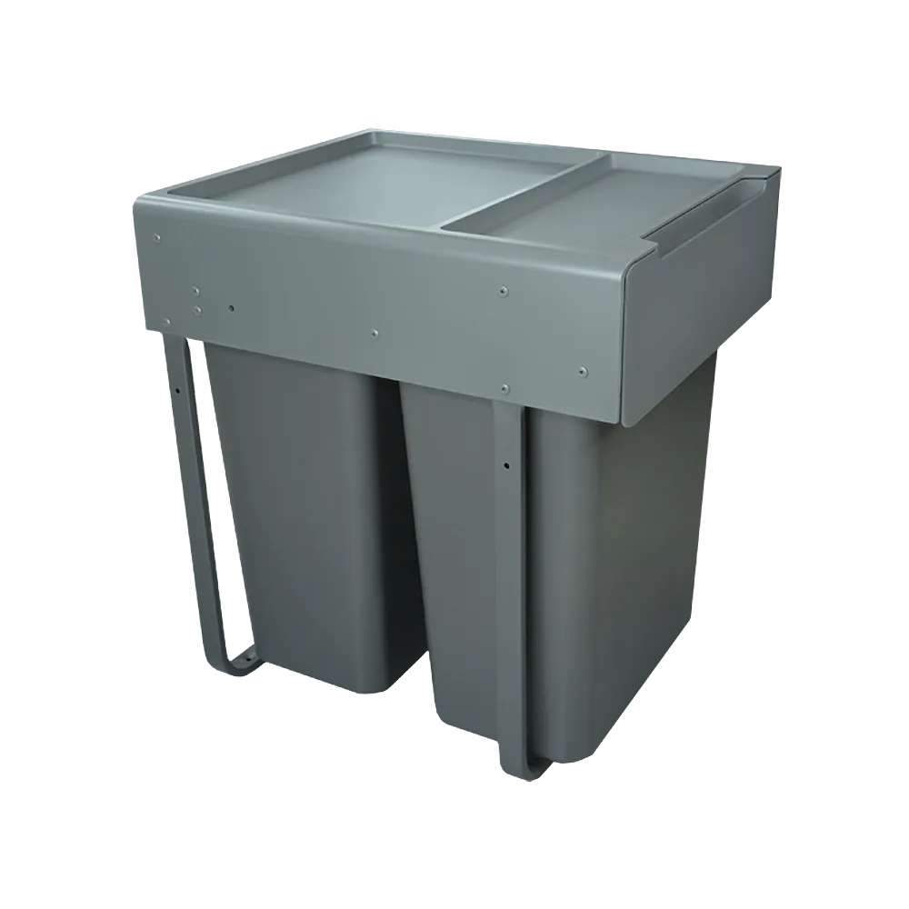 Мусорное ведро AQ BIN выдвижное (2х30л) 450