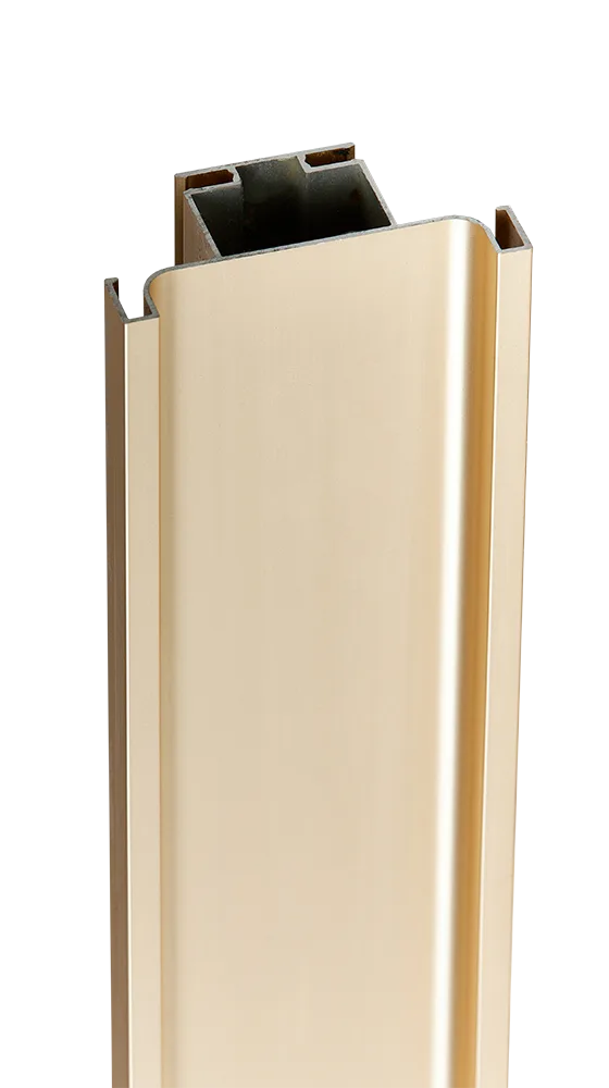 Профиль вертикальный AQ Gola-X С-формы ДСП 16мм 5000 мм золото матовое