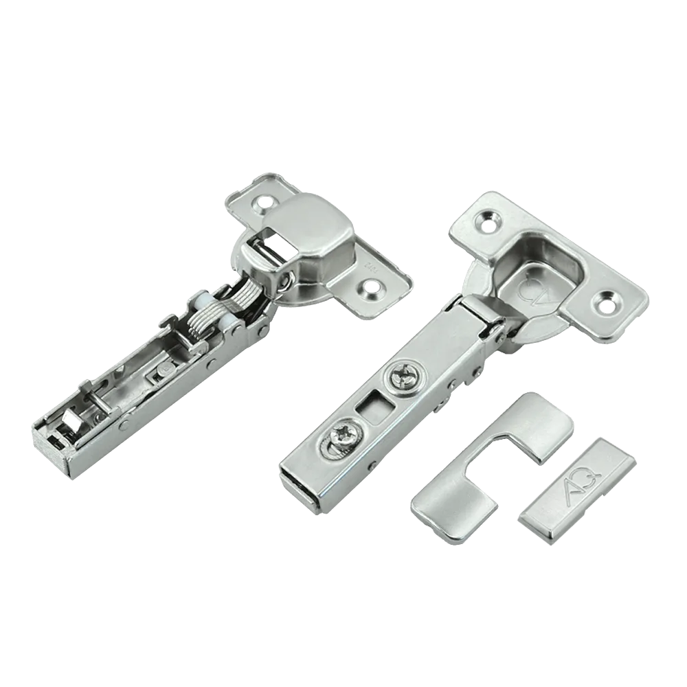 Петля накладная AQ Clip без доводчика (с заглушками)