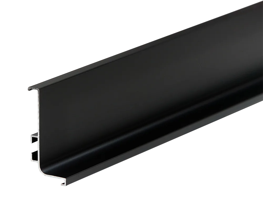 Профиль горизонтальный AQ Gola-X L-формы 5000 мм черный матовый