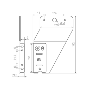 Крепление фасада AQ BIN (опционально)