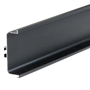 Профиль горизонтальный AQ Gola-X С-формы 5000 мм черный