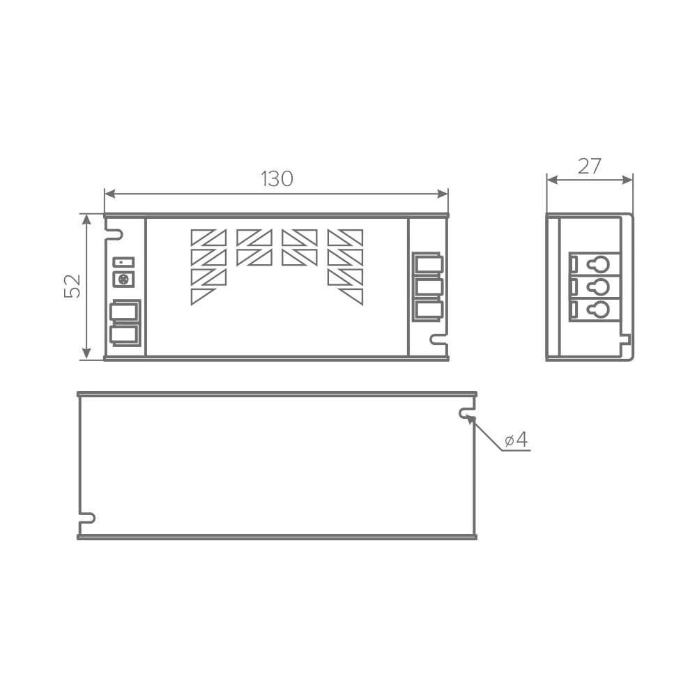 Блок питания AQ MAX 220V/24V IP20 60W