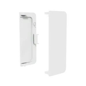 Заглушка глухая универсальная для горизонт. C-образного профиля AQ Gola-X белый