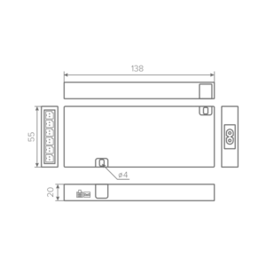 Блок питания AQ CLIX  220V/12V IP20 36W