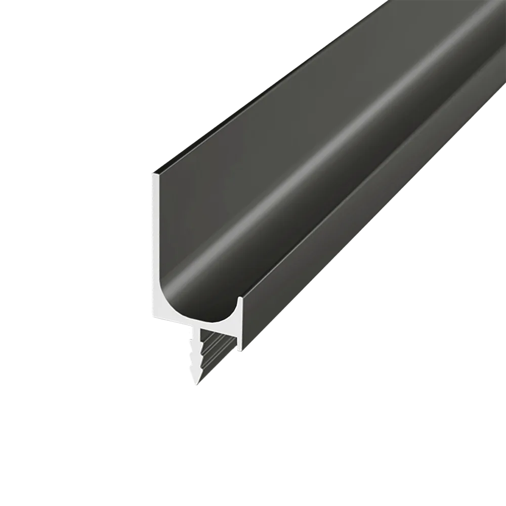 Ручка-профиль торцевая AQ L-line 5000 мм черный графит матовый