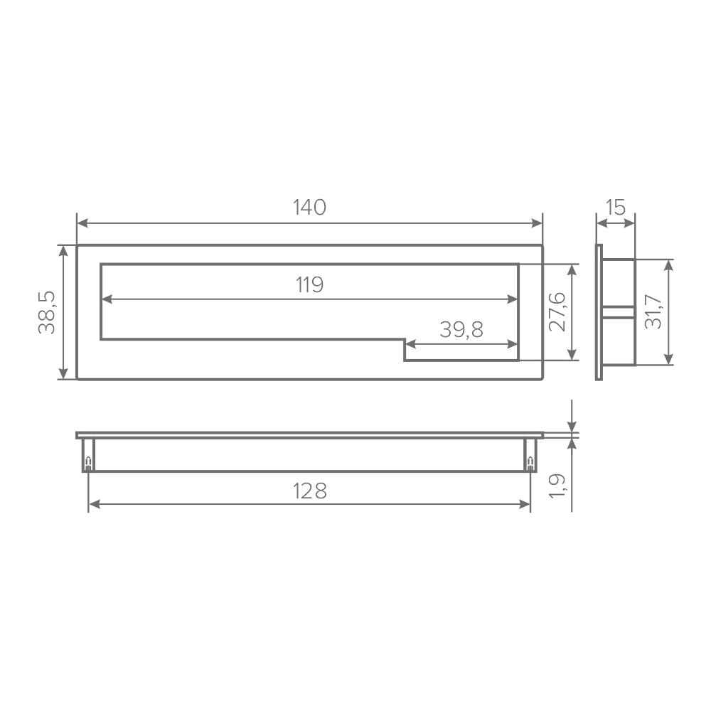 Ручка AQ Quill С=128 черный песок