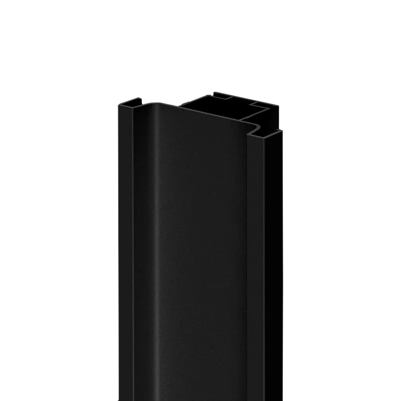 Профиль вертикальный AQ Gola-X С-формы ДСП 18мм 5000 мм черный матовый