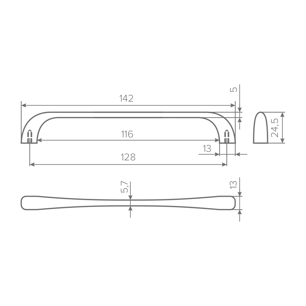 Ручка AQ Bogoria С=128 черный песок