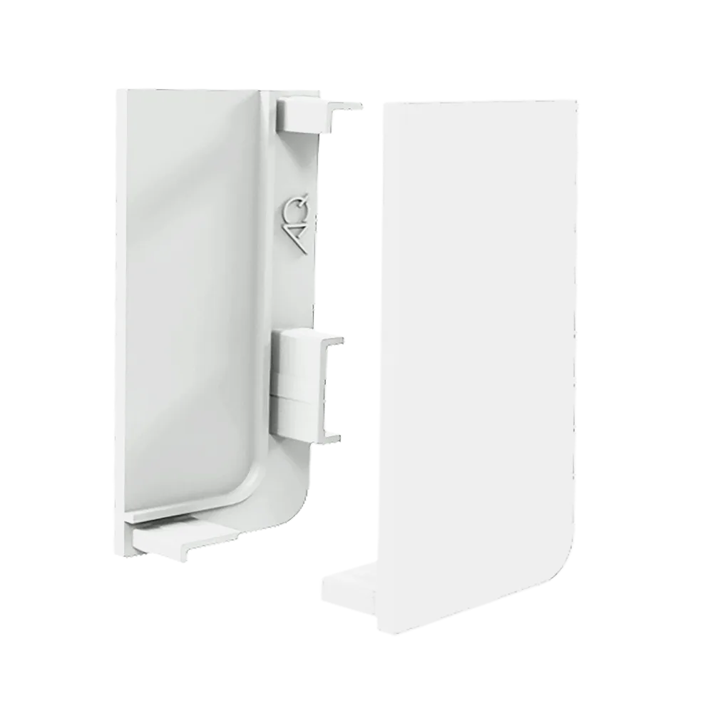 Заглушка глухая правая для горизонт. L-образного профиля AQ Gola-X белый