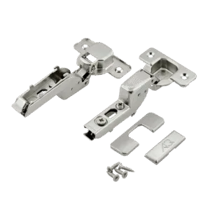 Петля внутренняя AQ V.2 Clip с эксцентриком с доводчиком (с заглушками и саморезами)