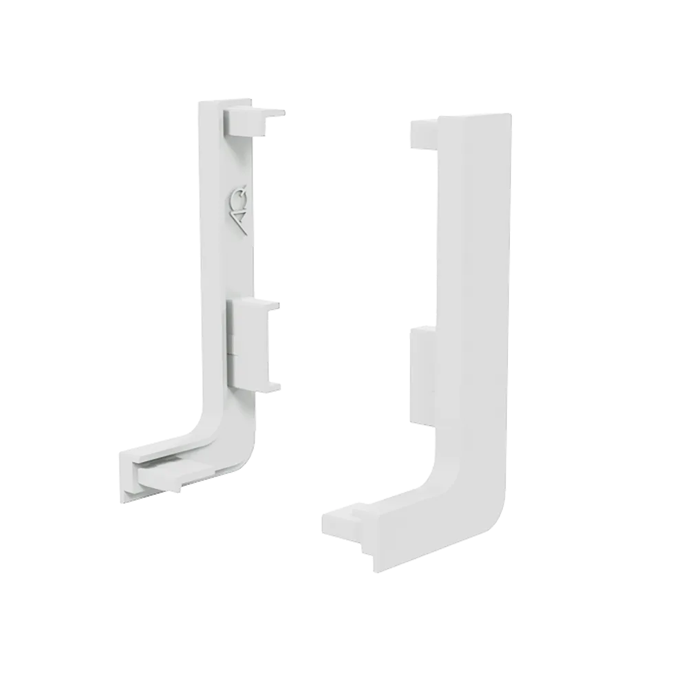 Заглушка контурная левая для горизонт. L-образного профиля AQ Gola-X белый