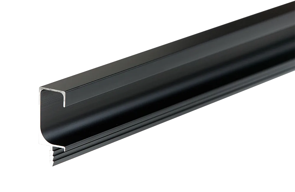 Ручка-профиль торцевая AQ С-line heavy 5000 мм черный матовый