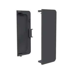 Заглушка глухая универсальная для горизонт. C-образного профиля AQ Gola-X черный графит