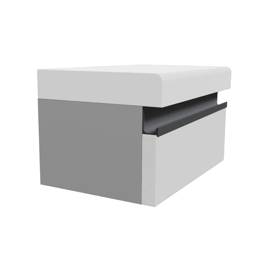 Ручка-профиль торцевая AQ L-line heavy 5000 мм черный матовый