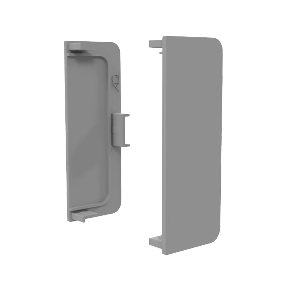 Заглушка глухая универсальная для горизонт. C-образного профиля AQ Gola-X алюминий