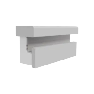 Профиль горизонтальный AQ Gola-X L-формы 5000 мм черный брашированный