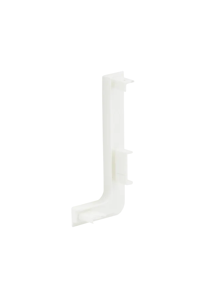 Заглушка контурная левая для горизонт. L-образного профиля AQ Gola-X белый