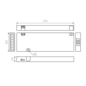 Блок питания AQ CLIX  220V/12V IP20 60W