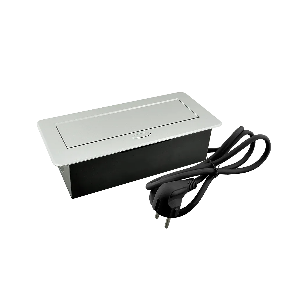 Удлинитель AQ PLUG-X H2 горизонтальный 2xSCHUKO 1xUSB А 1xUSB C алюминий