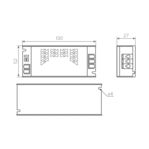 Блок питания AQ MAX 220V/24V IP20 36W