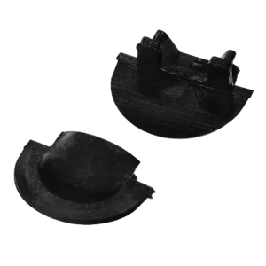 Заглушка для профиля AQ FORM врезного 22х7 черная