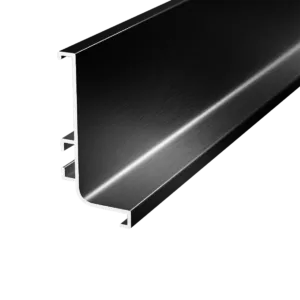 Профиль горизонтальный AQ Gola-X L-формы 5000 мм черный брашированный