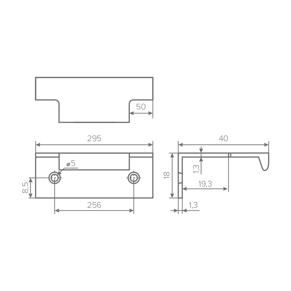Ручка AQ ROSSO С=256 черный матовый