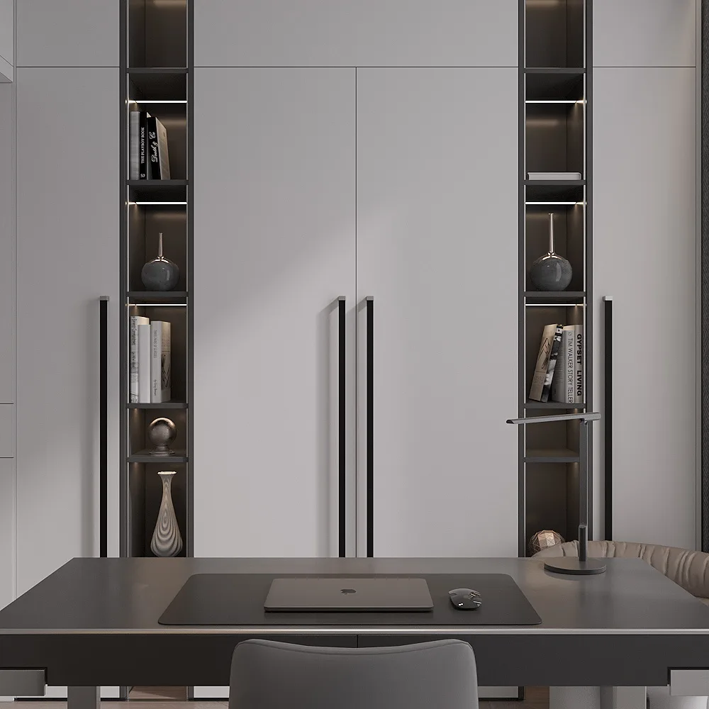 Ручка AQ Fusion L=1000 черный+сталь матовый