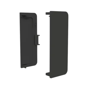 Заглушка глухая универсальная для горизонт. C-образного профиля AQ Gola-X черный