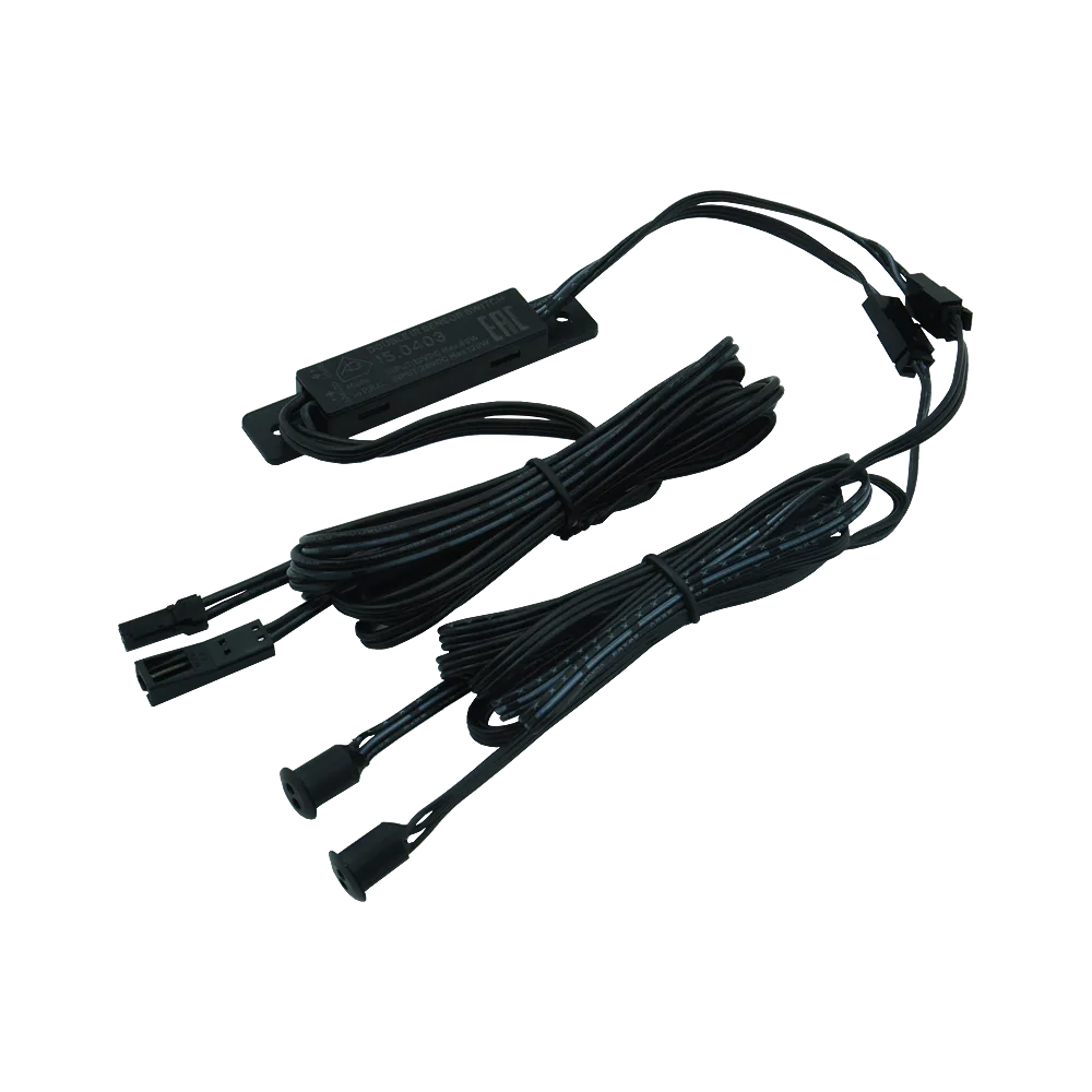 Выключатель AQ SWITCH инфракрасный двойной на открывание/закрывание фасадов черный 12/24V 60/120W