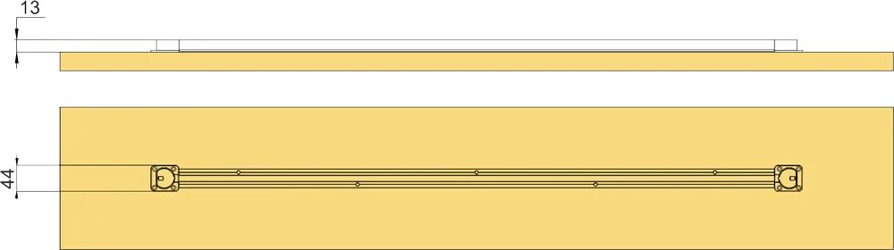 Выпрямитель фасада AQ LINER 03 накладной 1000-2700 мм