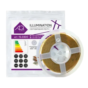 Лента светодиодная AQ LED-LINE COB 480 LED 12V 9,6W/м 5 мм IP20 нейтральный  белый 5 м (15.0300)