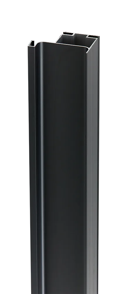 Профиль вертикальный AQ Gola-X L-формы ДСП 18мм 5000 мм черный матовый