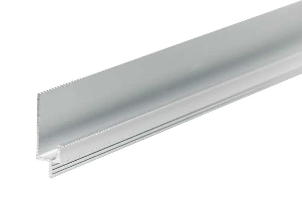 Ручка-профиль торцевая AQ J-line (ДСП+стекло) 5000 мм алюминий