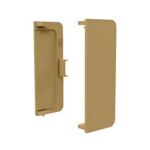 Заглушка глухая универсальная для горизонт. C-образного профиля AQ Gola-X золото