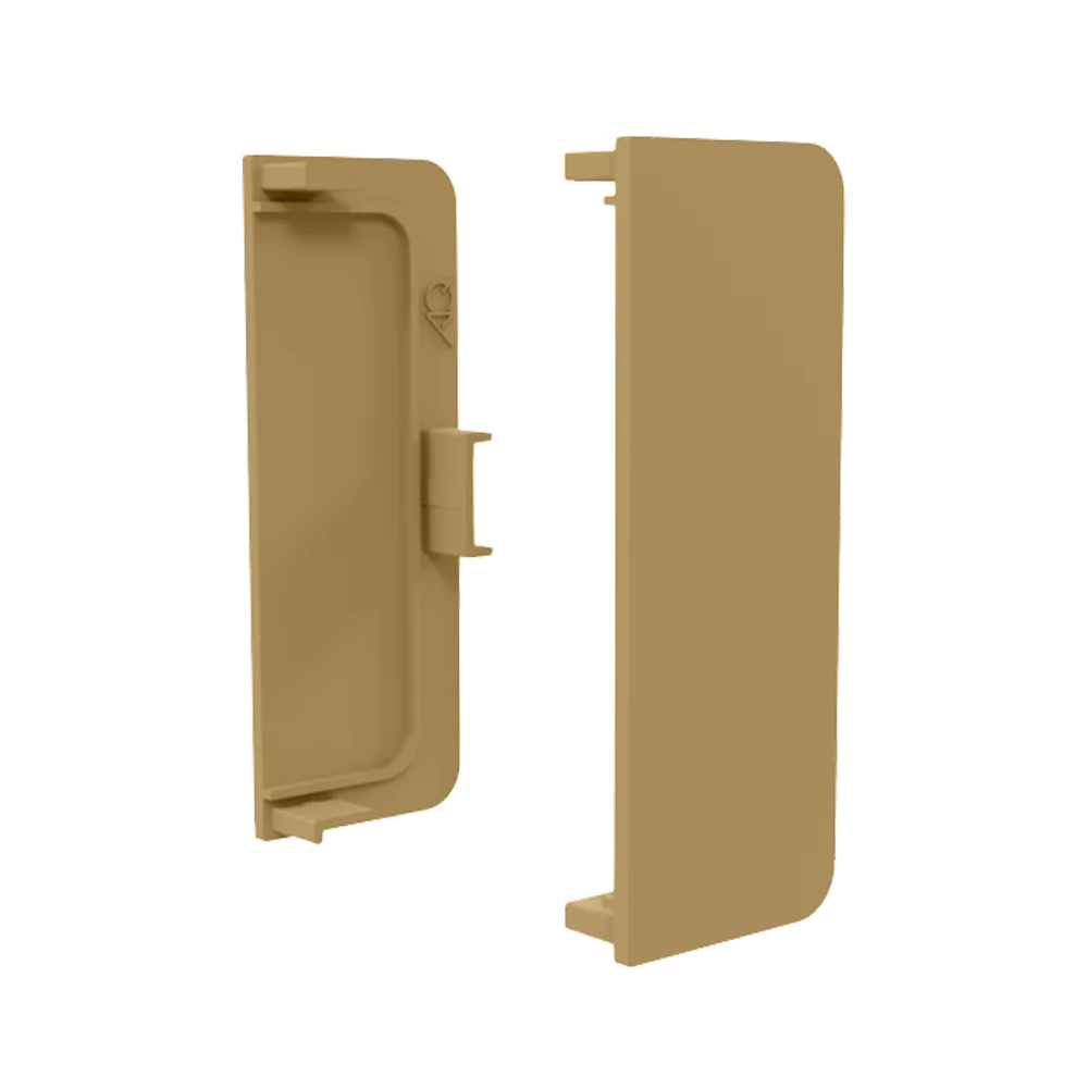 Заглушка глухая универсальная для горизонт. C-образного профиля AQ Gola-X золото