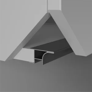 Ручка-профиль с подсветкой AQ Gola-X для верхней базы ДСП 18мм 5000 мм черный матовый