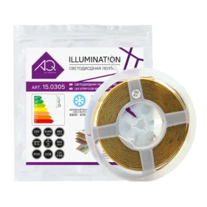 ЛЕНТА светодиодная AQ LED-LINE COB 480 LED 24V 9,6W/м 5 мм IP20 холодный белый 5 м