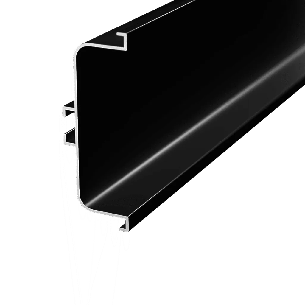 Профиль горизонтальный AQ Gola-X С-формы 5000 мм черный матовый