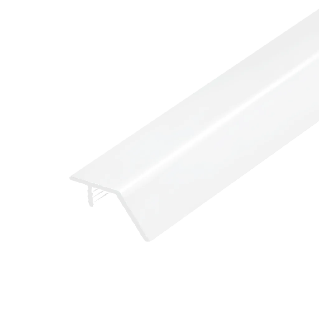 Ручка-профиль торцевая AQ F-line 5000 мм белый матовый