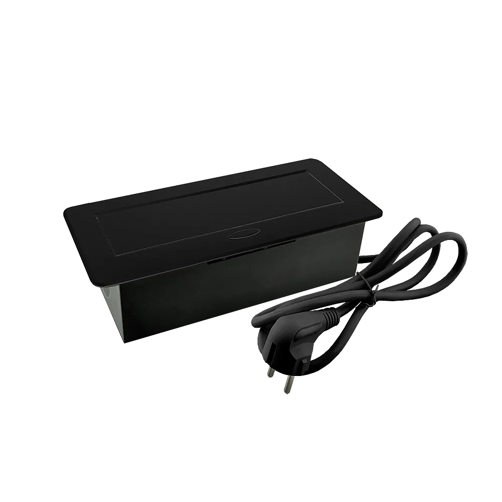 Удлинитель AQ PLUG-X H2 горизонтальный 2xSCHUKO 1xUSB А 1xUSB C черный