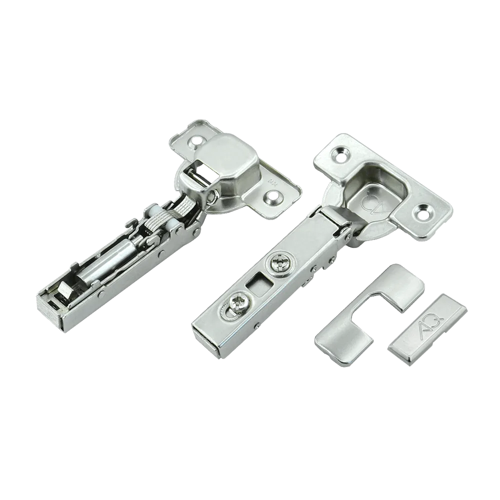 Петля накладная AQ Clip с доводчиком (с заглушками)