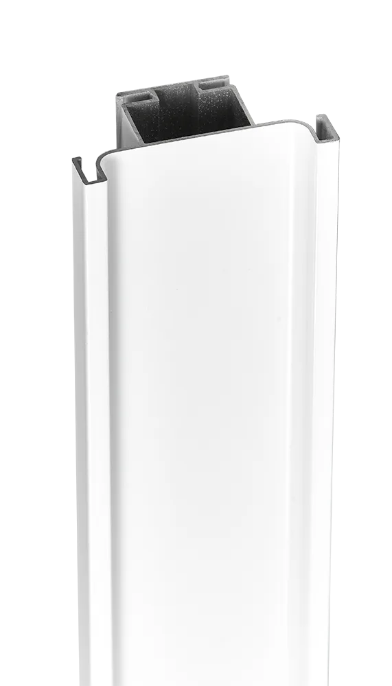 Профиль вертикальный AQ Gola-X С-формы ДСП 18мм 5000 мм белый глянец